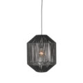 LABEL51 Hanglamp Ibiza - Zwart - Jute - 1-Lichts Cilinder