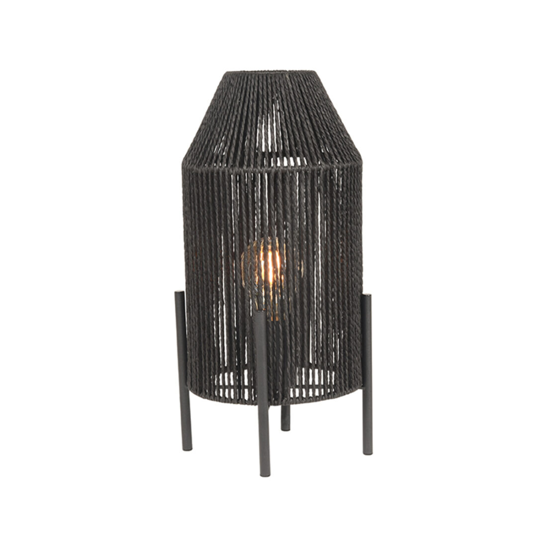 Label51 Tafellamp Ibiza 8211 Zwart 8211 Jute