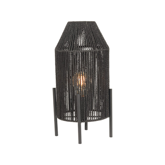Label51 Tafellamp Ibiza 8211 Zwart 8211 Jute