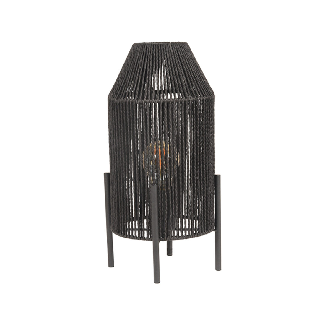 Label51 Tafellamp Ibiza 8211 Zwart 8211 Jute