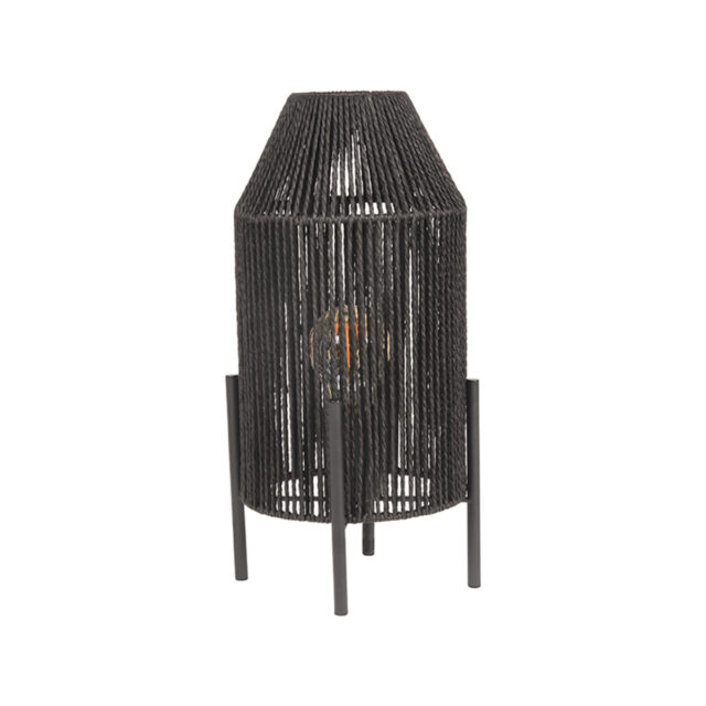 Label51 Tafellamp Ibiza 8211 Zwart 8211 Jute