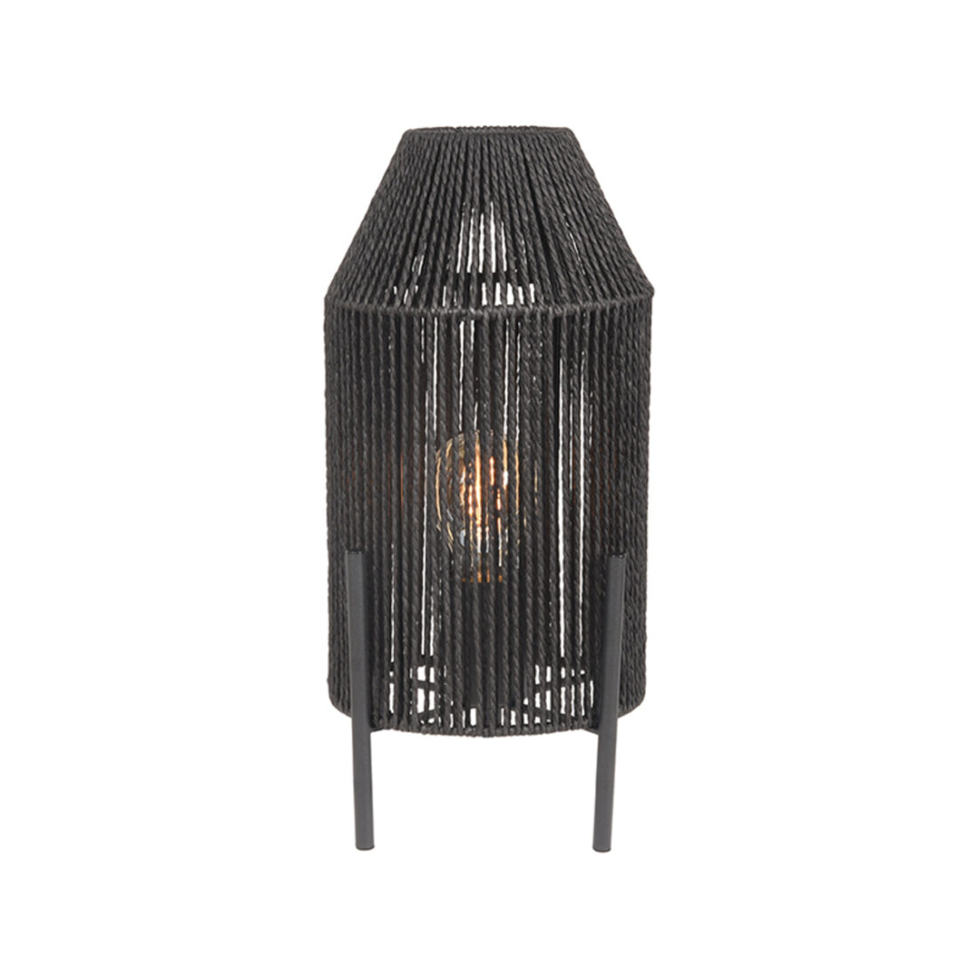 Label51 Tafellamp Ibiza 8211 Zwart 8211 Jute