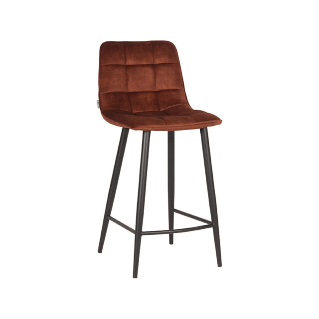 Barkruk Jelt 8211 Rust 8211 Velours 8211 Zithoogte 65
