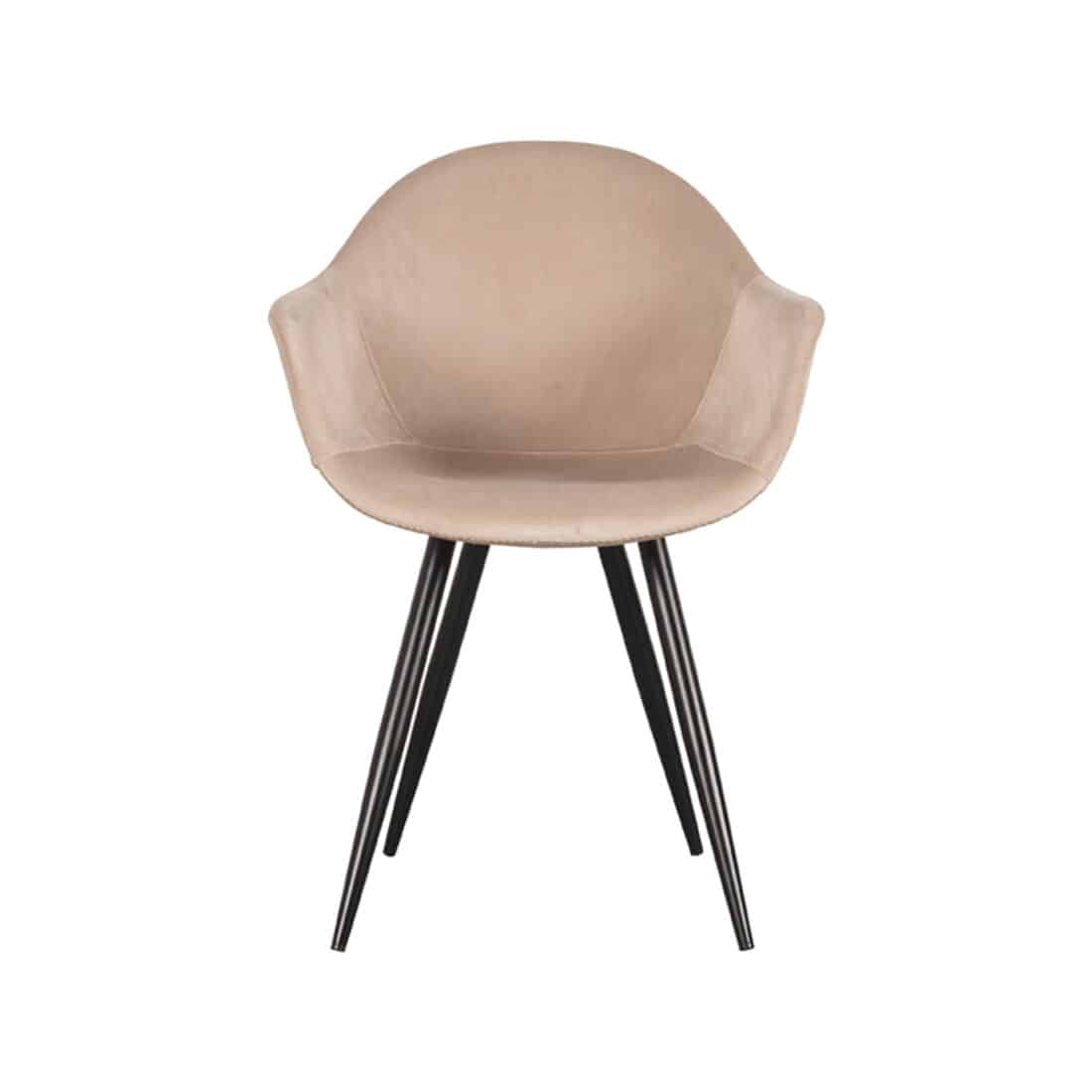 Eetkamerstoel Forli 8211 Zand 8211 Fluweel Minimale Bestelling 2 Stuks