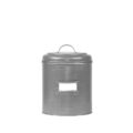Opbergblik - Antiek grijs - Metaal - M - 14x14x20 cm