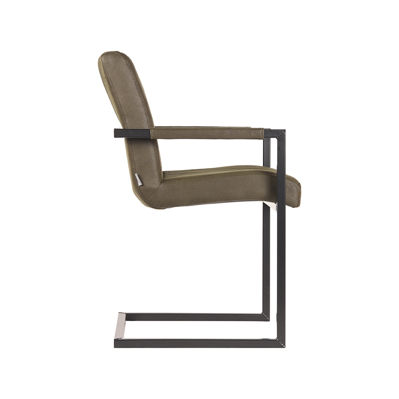 Eetkamerstoel Milo 8211 Army Green 8211 Microfiber Minimale Bestelling 2 Stuks