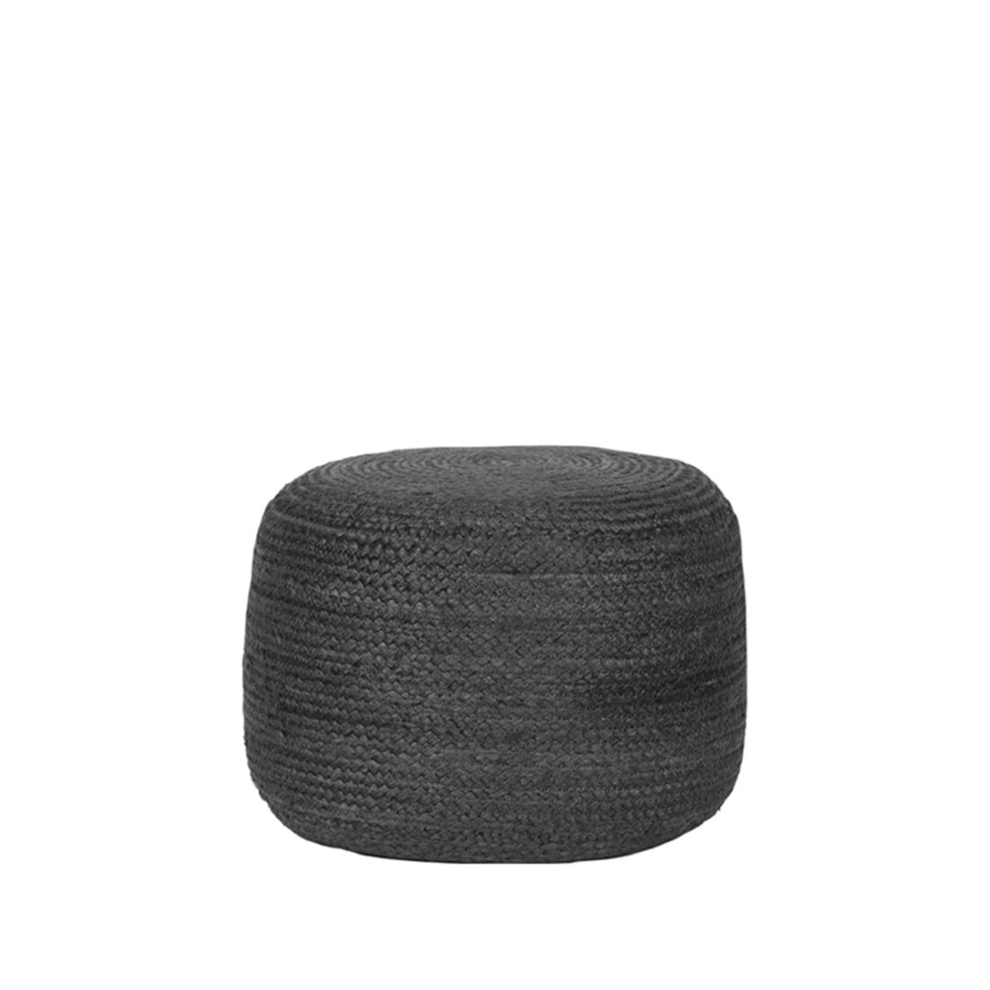 Poef Jute 8211 Antraciet 8211 Jute 8211 50 Cm