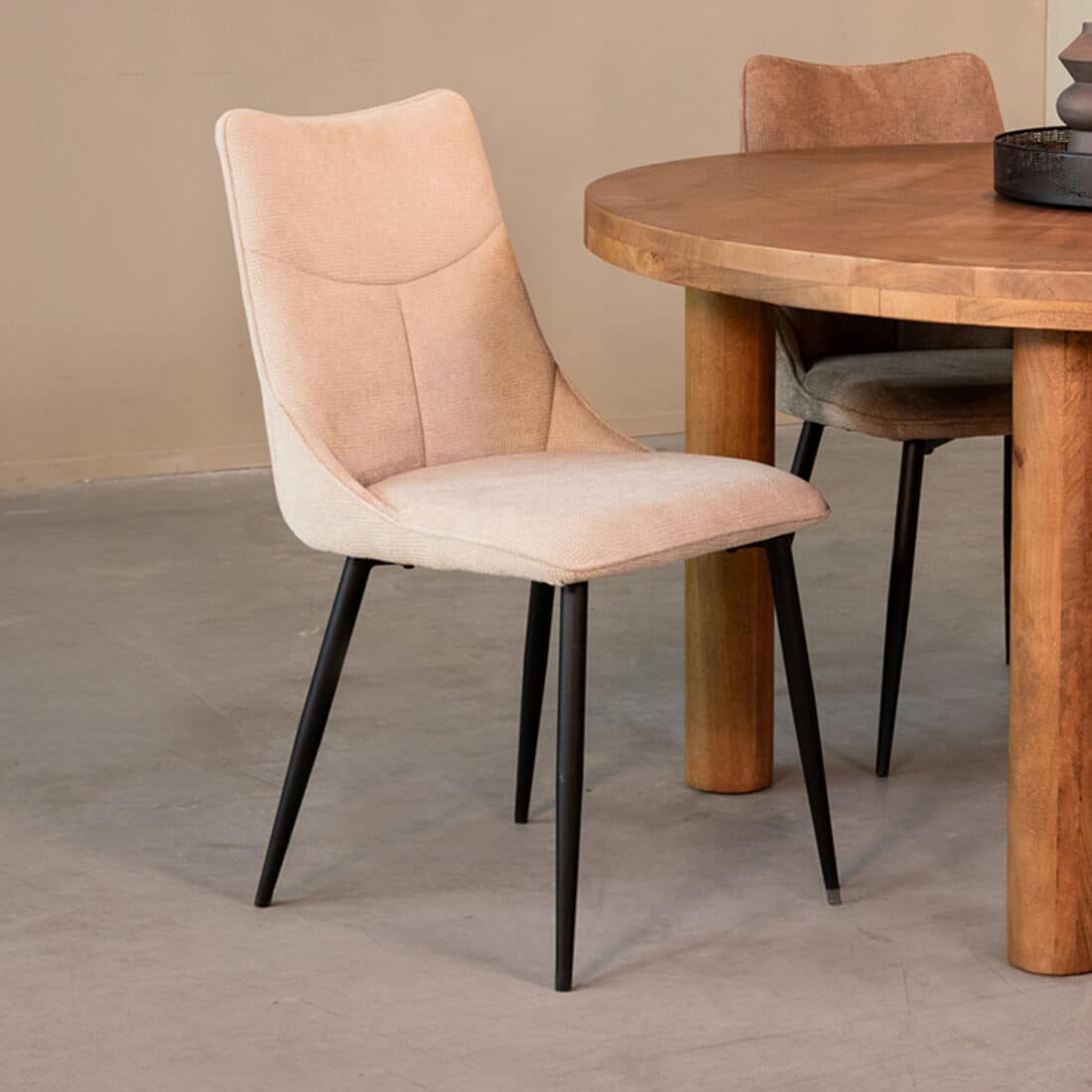 Eetkamerstoel Riv 8211 Naturel 8211 Synthetisch Minimale Bestelling 4 Stuks