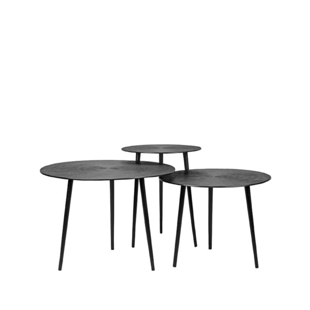 Label51 Salontafel Set Nobby 8211 Zwart 8211 Metaal 8211 60 Cm