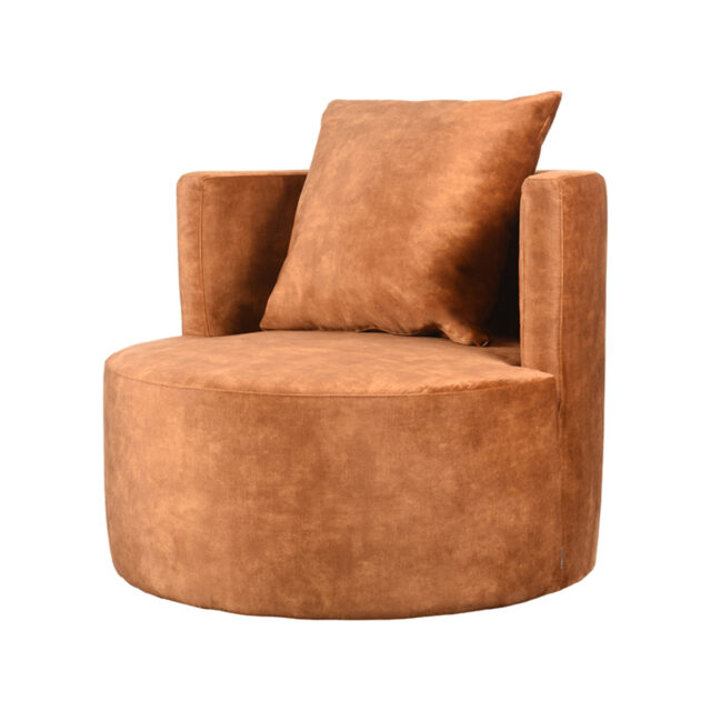 Fauteuil Evy 8211 Oker 8211 Velours