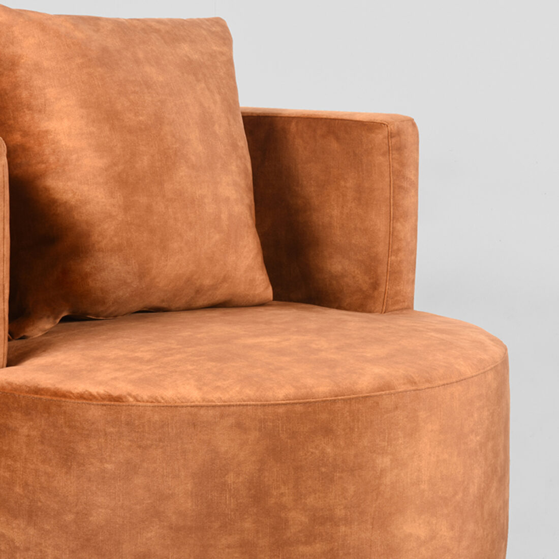 Fauteuil Evy 8211 Oker 8211 Velours