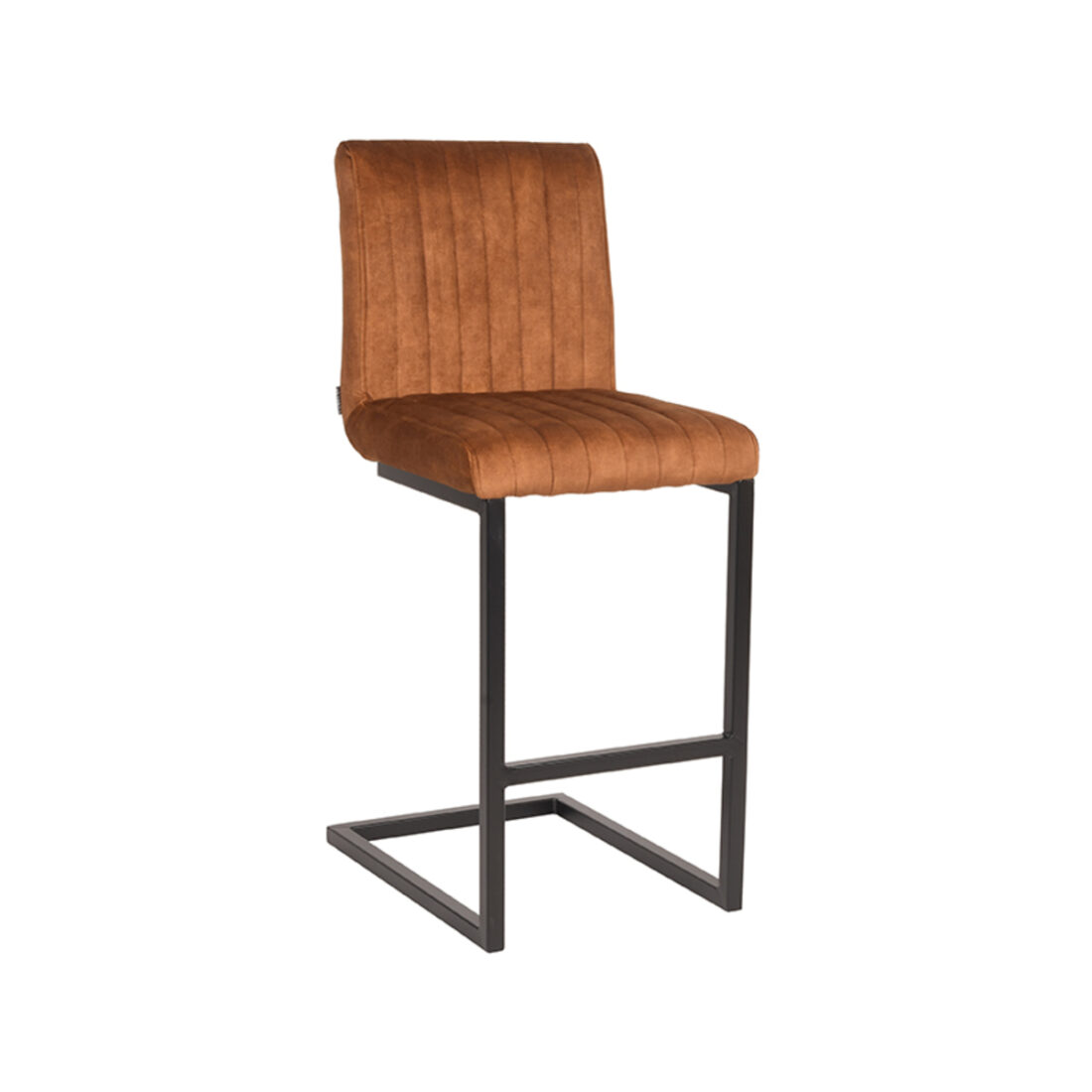Barkruk Milo 8211 Oker 8211 Velours 8211 Zithoogte 65