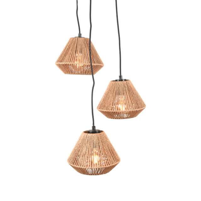 Label51 Hanglamp Ibiza 8211 Naturel 8211 Jute 8211 3 Lichts