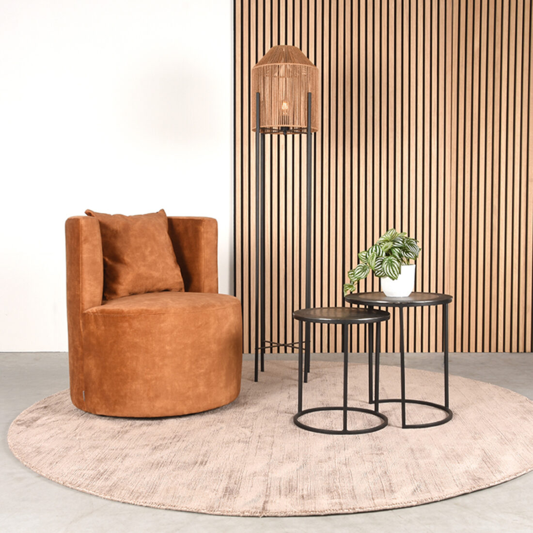 Fauteuil Evy 8211 Oker 8211 Velours