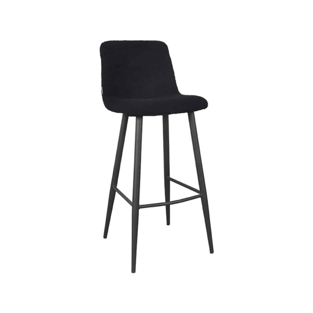 Barkruk Jep 8211 Zwart 8211 Teddy 8211 Zithoogte 78