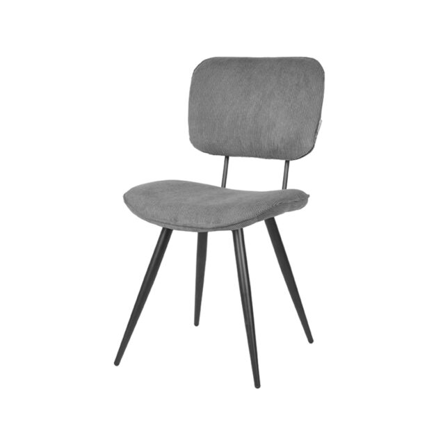 Eetkamerstoel Vic 8211 Donkergrijs 8211 Ribcord Minimale Bestelling 2 Stuks