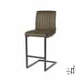 Barkruk Milo - Army green - Microfiber - Zithoogte 65