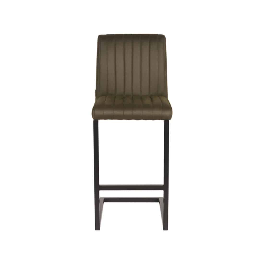 Barkruk Milo 8211 Army Green 8211 Microfiber 8211 Zithoogte 65