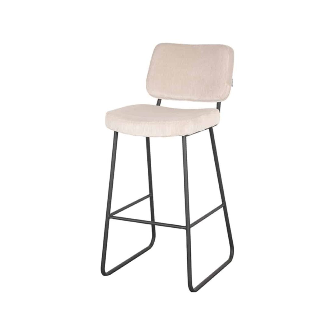 Barkruk Noah 8211 Naturel 8211 Ribcord 8211 Zithoogte 78 Cm