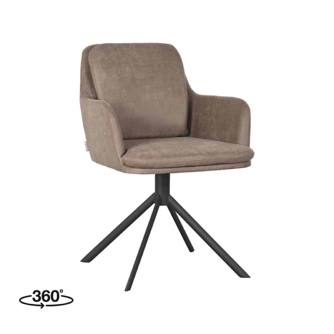 Eetkamerstoel Joy 8211 Taupe 8211 Microfiber Minimale Bestelling 2 Stuks