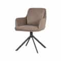 Eetkamerstoel Joy - Taupe - Microfiber (minimale bestelling 2 stuks)