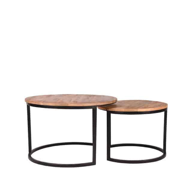 Label51 Salontafel Set Double 8211 Rough 8211 Mangohout