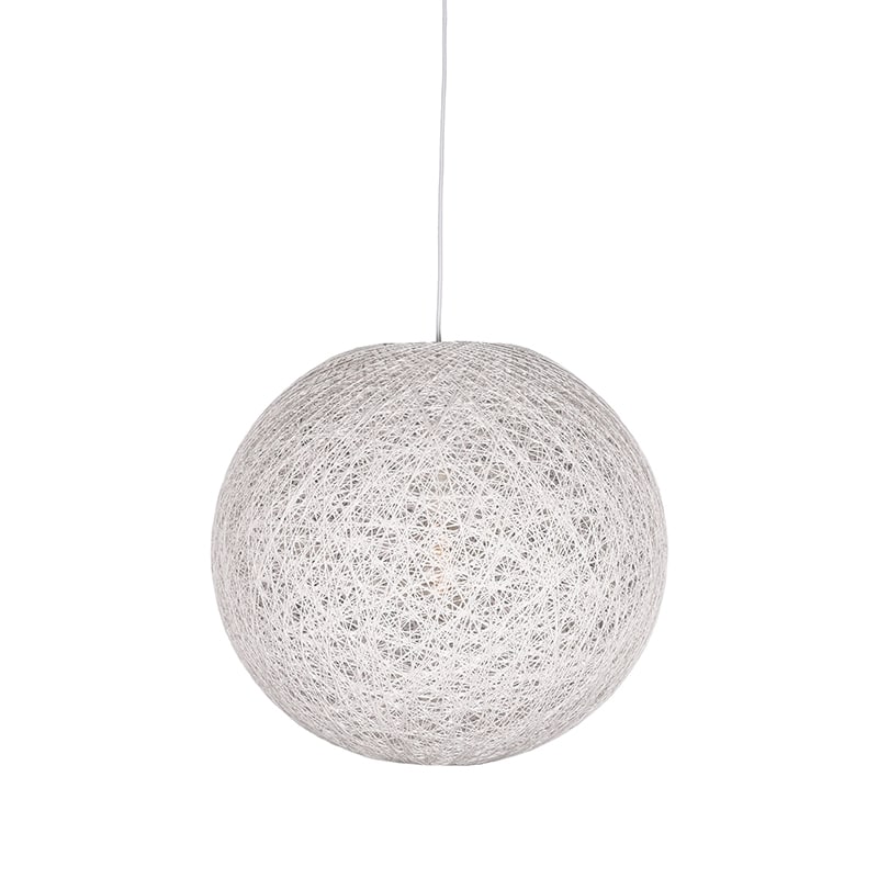 Label51 Hanglamp Twist 8211 Wit 8211 Vlas 8211 M
