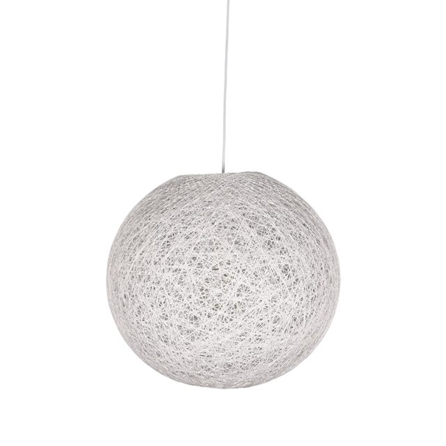 Label51 Hanglamp Twist 8211 Wit 8211 Vlas 8211 M