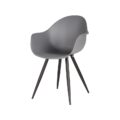 Eetkamerstoel Luca - Antraciet - Kunststof (minimale bestelling 2 stuks)
