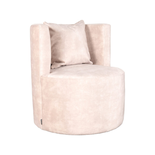 Label51 Fauteuil Evy 8211 Naturel 8211 Velours