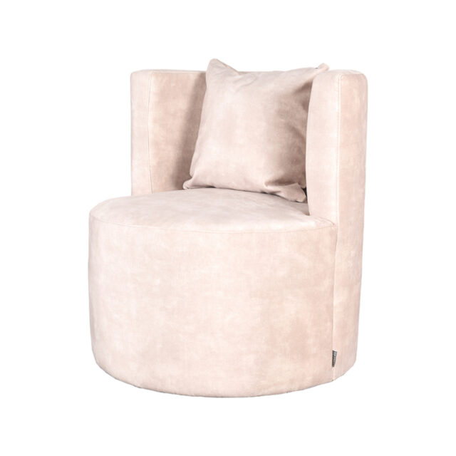 Fauteuil Evy 8211 Naturel 8211 Velours