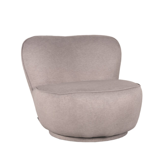 Label51 Fauteuil Bunny 8211 Taupe 8211 Microfiber