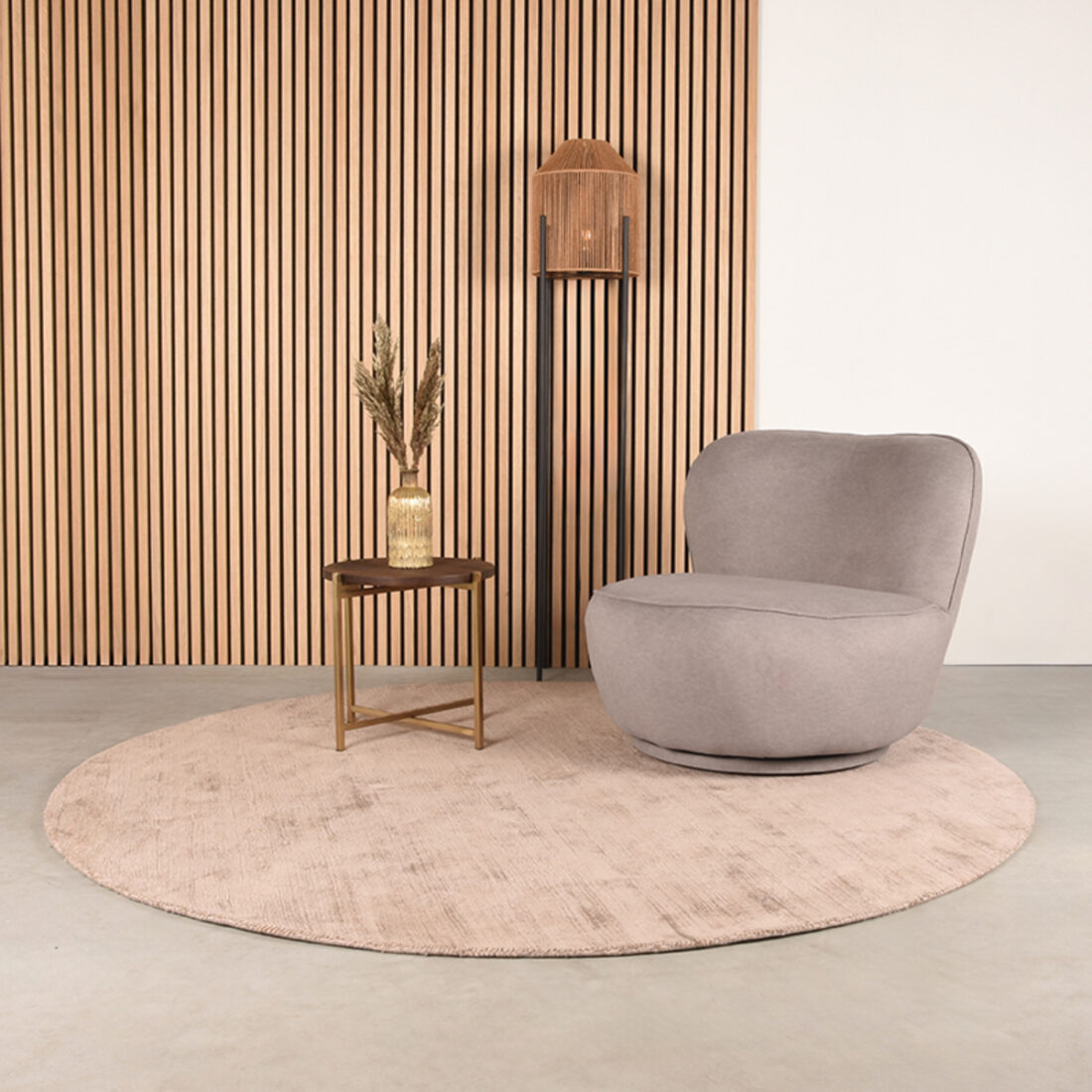 Fauteuil Bunny 8211 Taupe 8211 Microfiber
