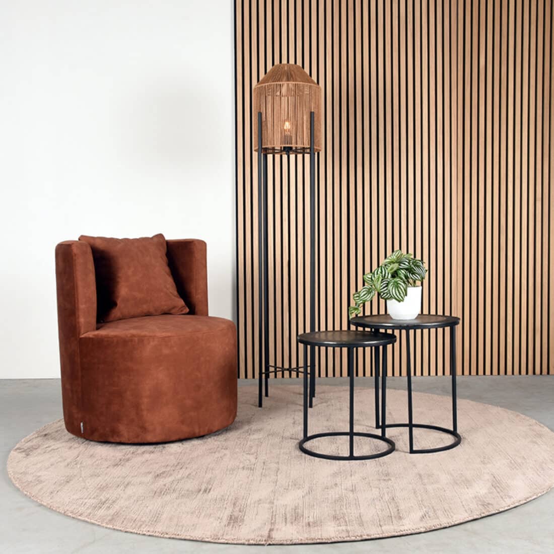 Fauteuil Evy 8211 Rust 8211 Velours