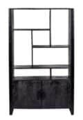 Wandmeubel Norris - Zwart mangohout - 110 cm
