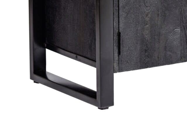 Wandmeubel Norris 8211 Zwart Mangohout 8211 110 Cm