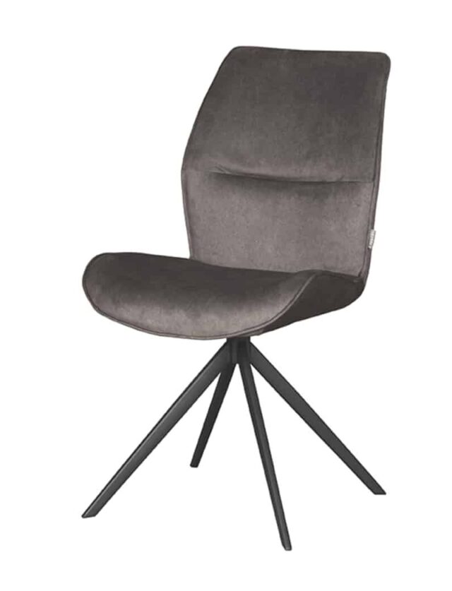 Eetkamerstoel Comfy 8211 Stof Antraciet Cosmo Bestelling Per 2 Stuks