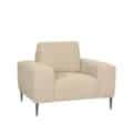1-Zitsbank Ferraro - Stof zand - 112x88x85 cm