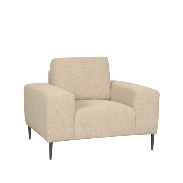 1 Zitsbank Ferraro 8211 Stof Zand 8211 112x88x85 Cm