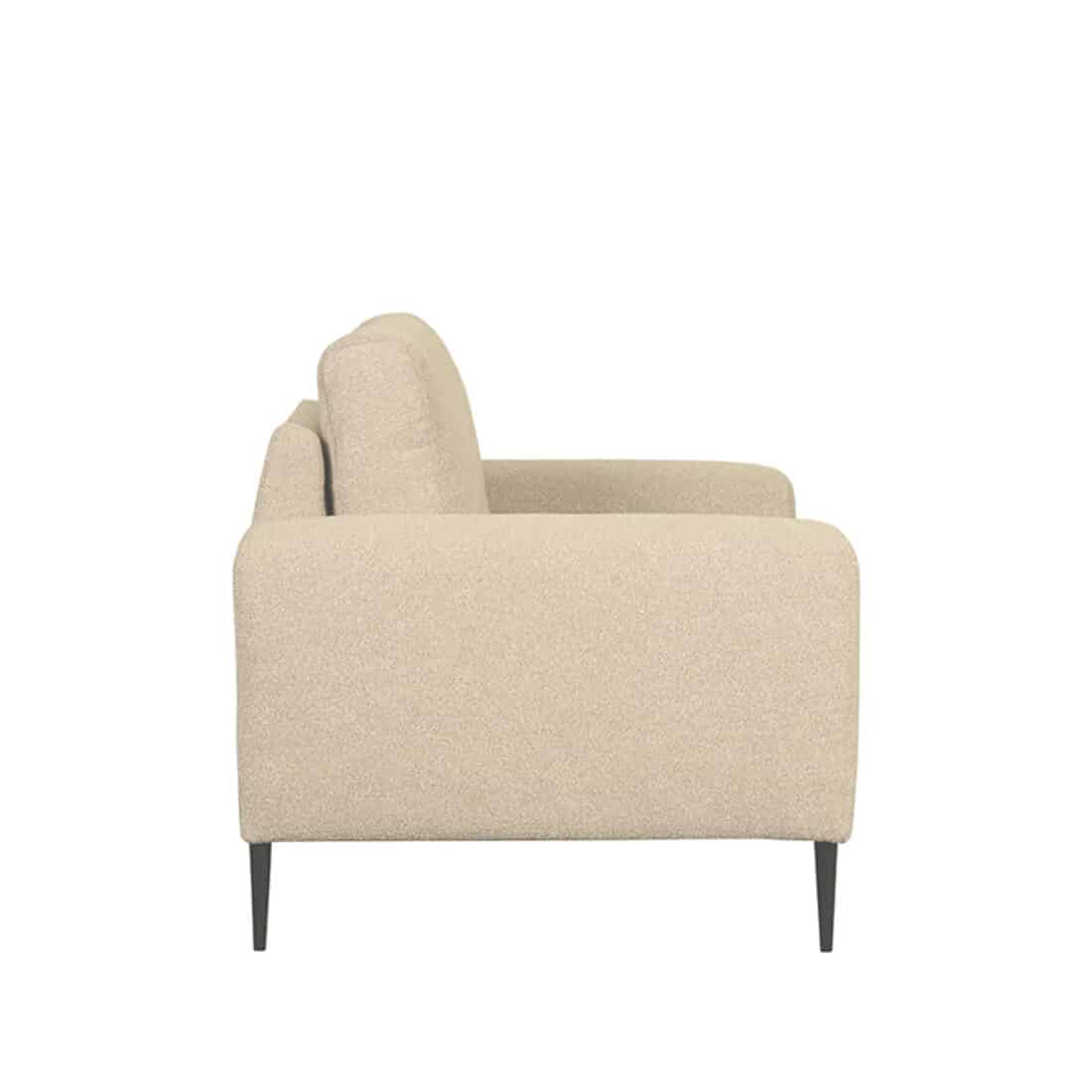 1 Zitsbank Ferraro 8211 Stof Zand 8211 112x88x85 Cm