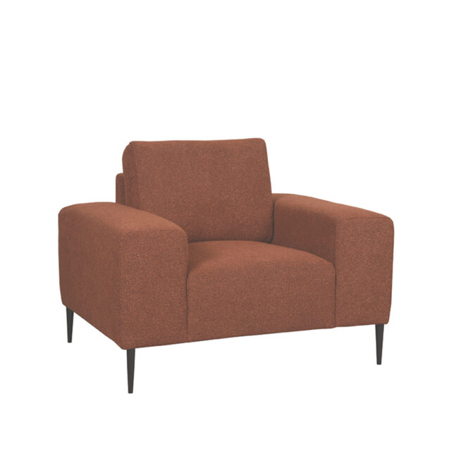 1 Zitsbank Ferraro 8211 Stof Rust 8211 112x88x85 Cm