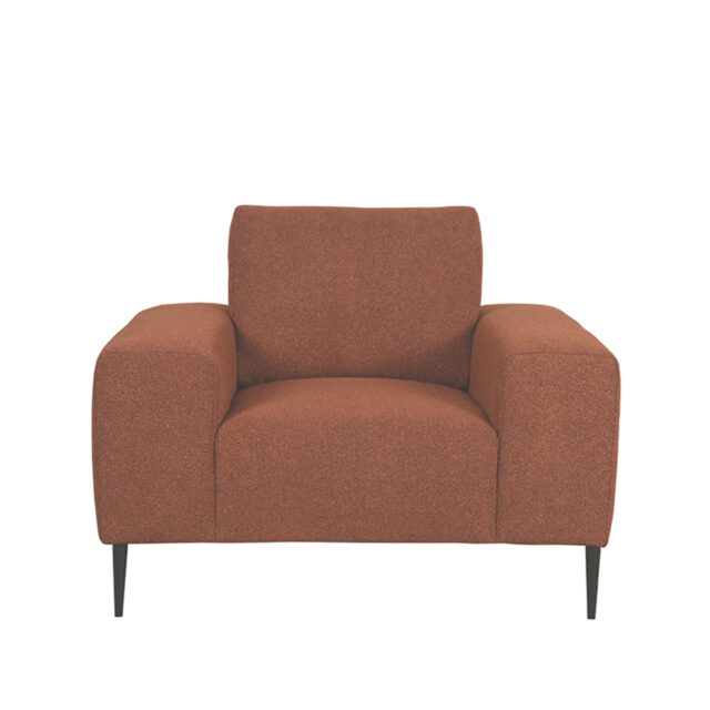 1 Zitsbank Ferraro 8211 Stof Rust 8211 112x88x85 Cm