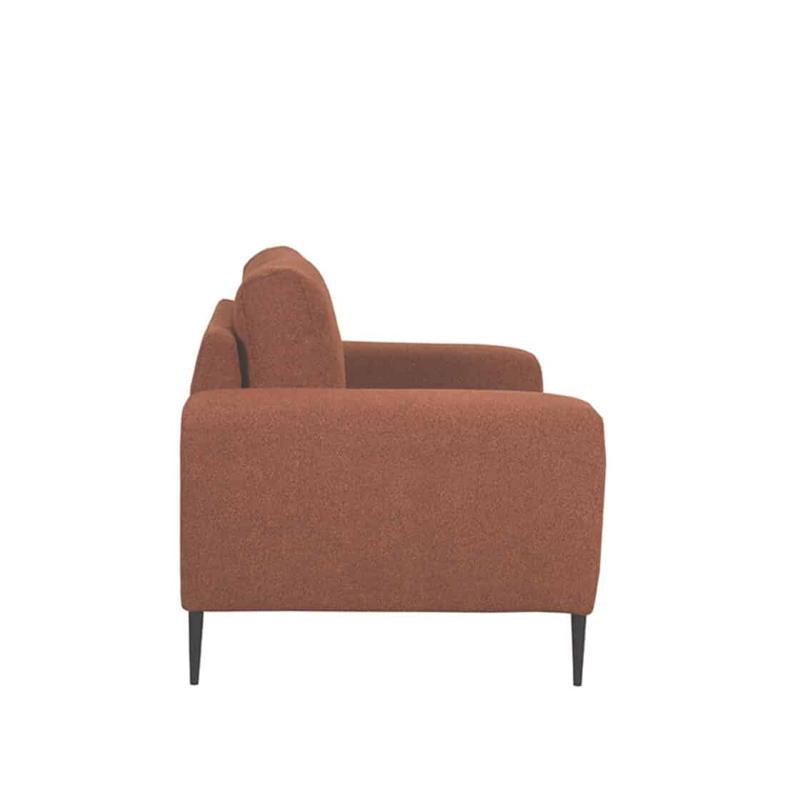 1 Zitsbank Ferraro 8211 Stof Rust 8211 112x88x85 Cm
