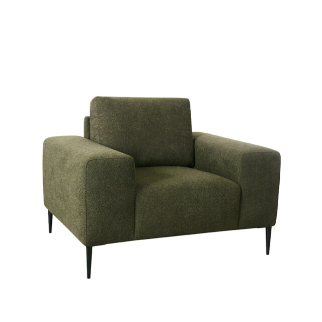 1 Zitsbank Ferraro 8211 Stof Hunter Boucle 8211 112x88x85 Cm