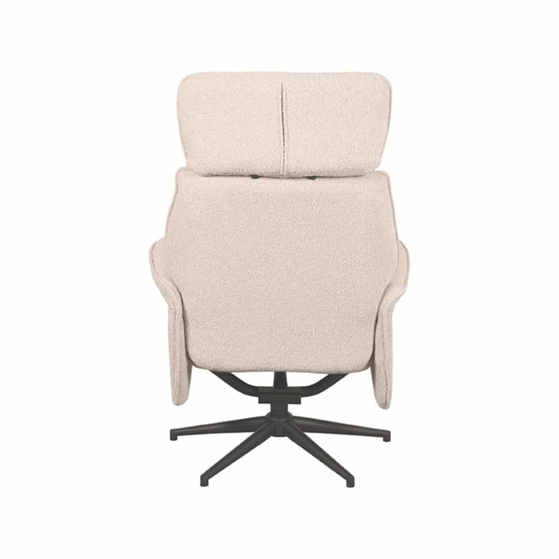 Relaxfauteuil Verdal 8211 Stof Naturel Boucle 8211 Verstelbaar Relaxfauteuil Verdal 8211 Stof Naturel Boucle 8211 Verstelbaar