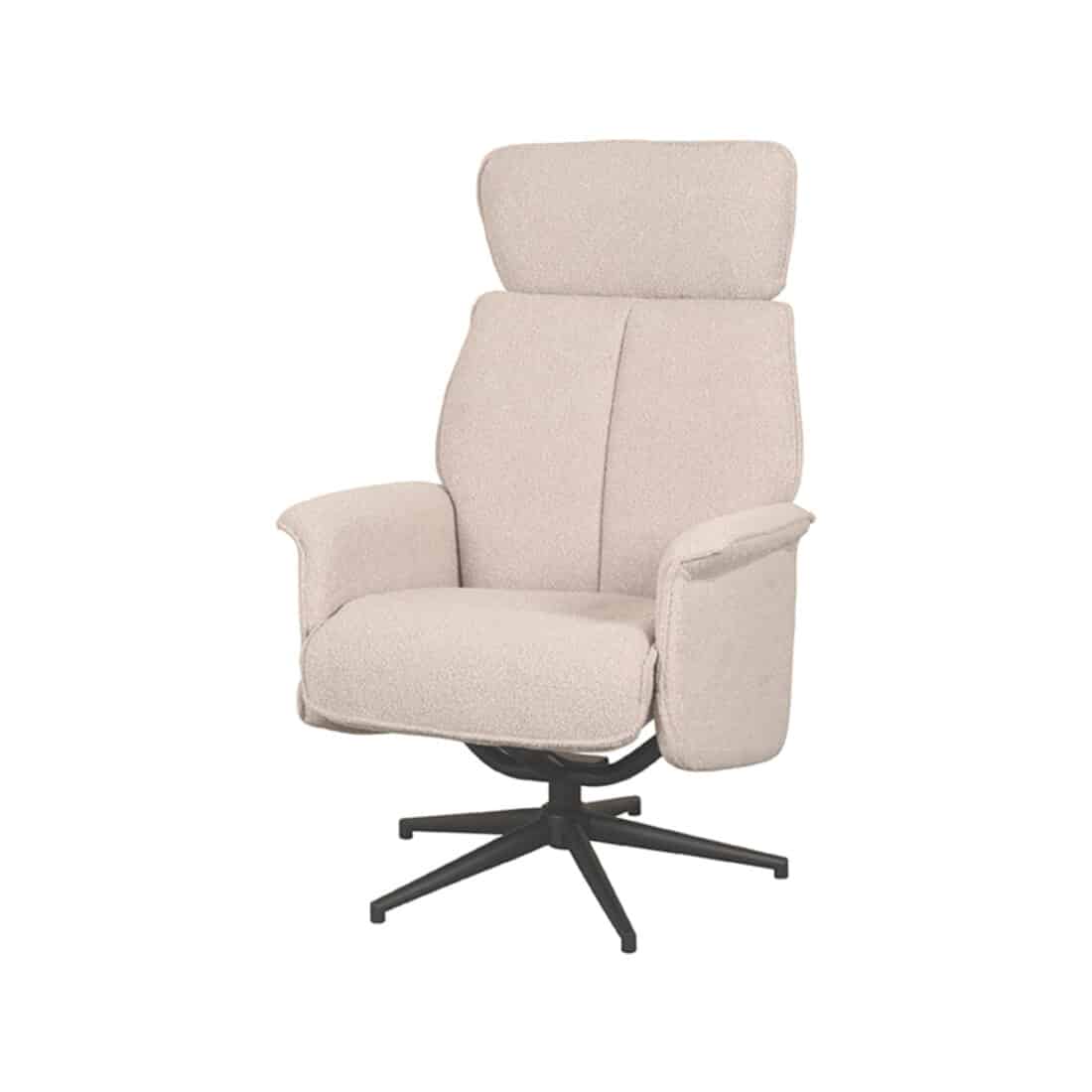 Relaxfauteuil Verdal 8211 Stof Naturel Boucle 8211 Verstelbaar Relaxfauteuil Verdal 8211 Stof Naturel Boucle 8211 Verstelbaar