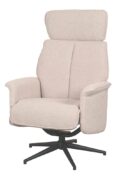 Relaxfauteuil Verdal - Stof naturel boucle - Verstelbaar