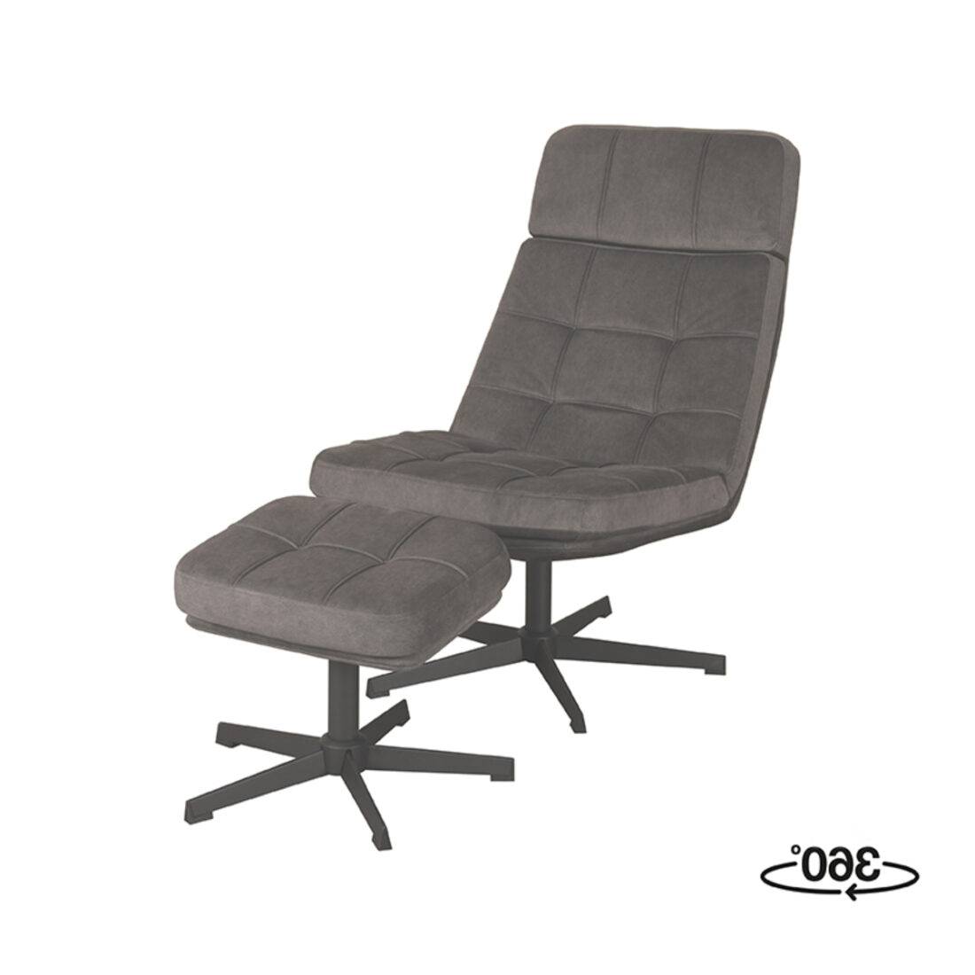Relaxfauteuil Alvar Ottomane 53x57x83 Cm