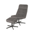 Relaxfauteuil Alvar + Ottomane 53x57x83 cm