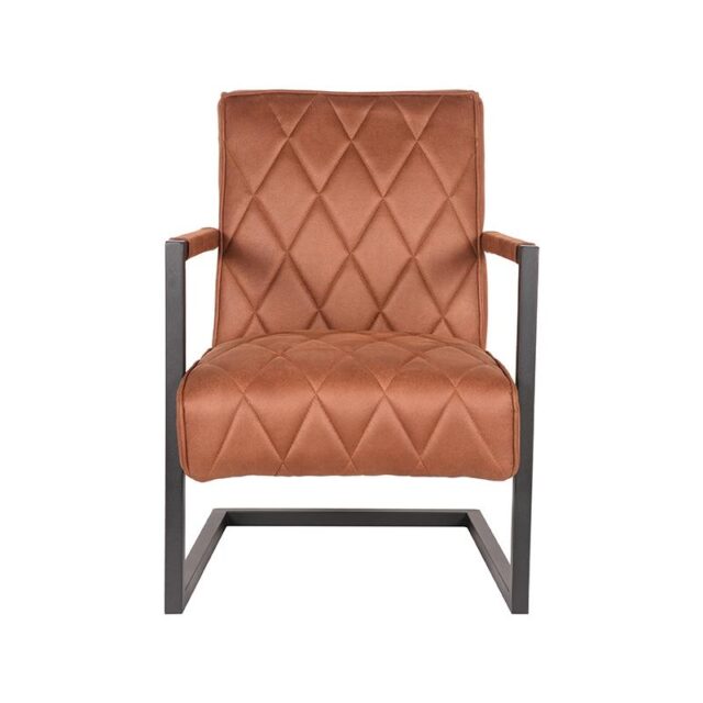 Fauteuil Denmark 8211 Cognac 8211 62x80x86 Cm